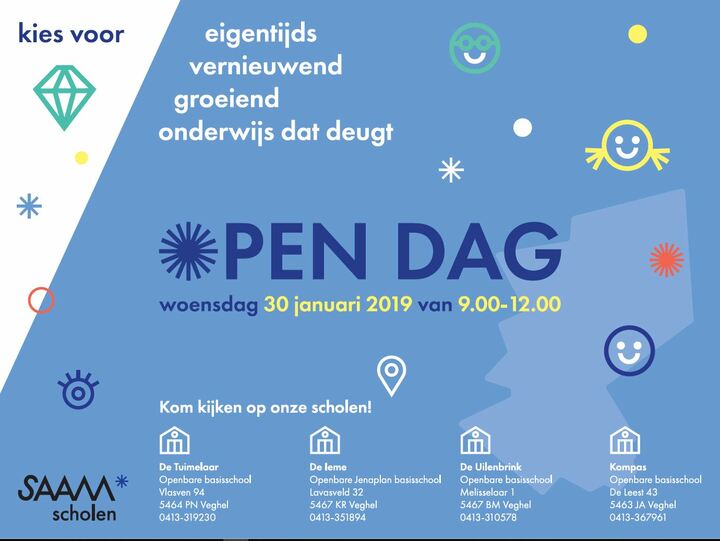 Open dag SAAMscholen Veghel 30-01-2019